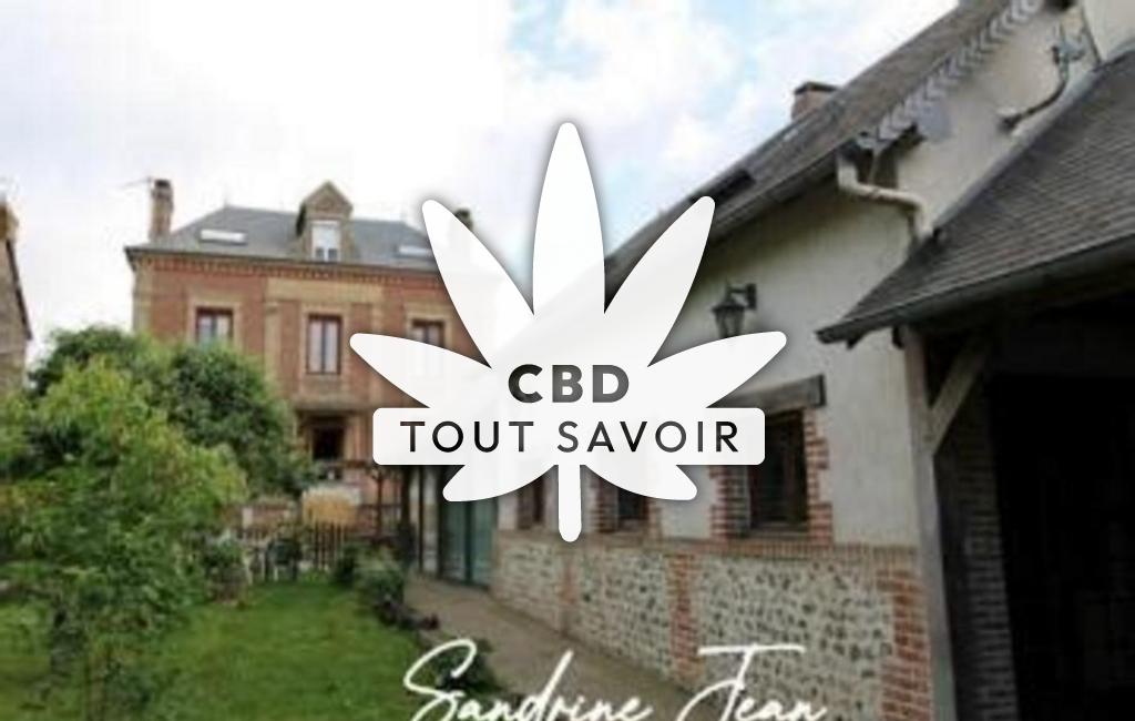 Village à Vatteville avec feuille Cannabis CBD