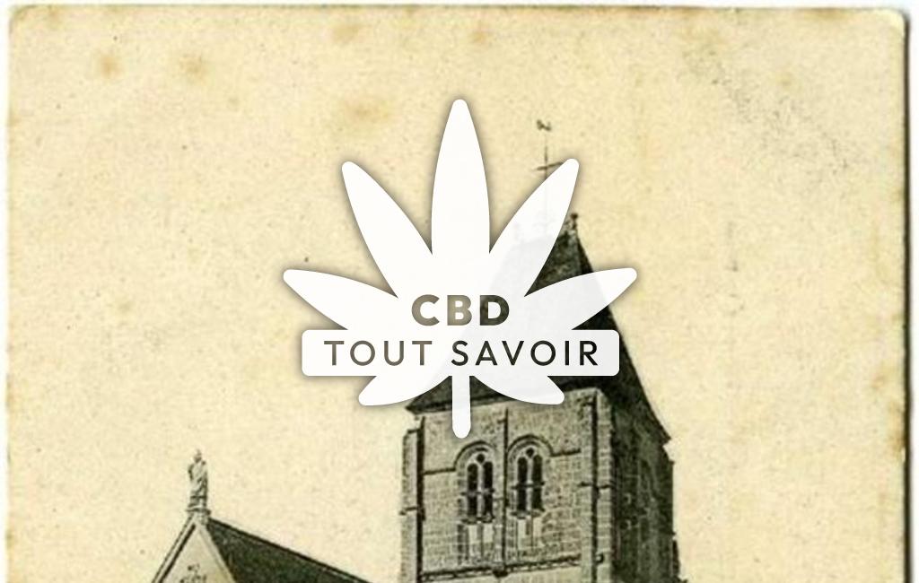 Village à Alizay avec feuille Cannabis CBD