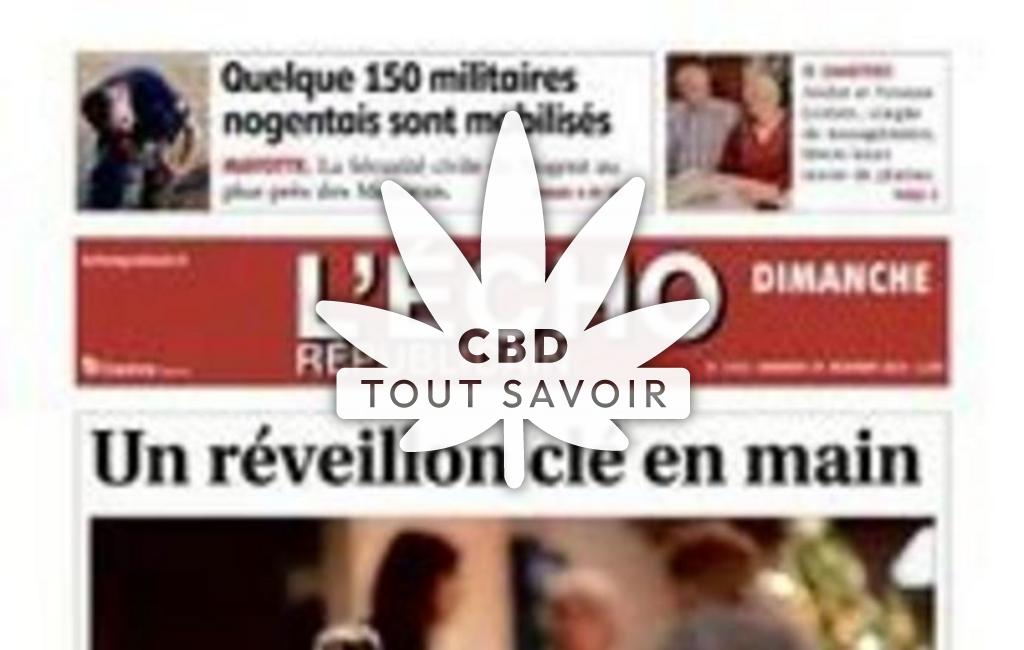 Village à Le-Manoir avec feuille Cannabis CBD