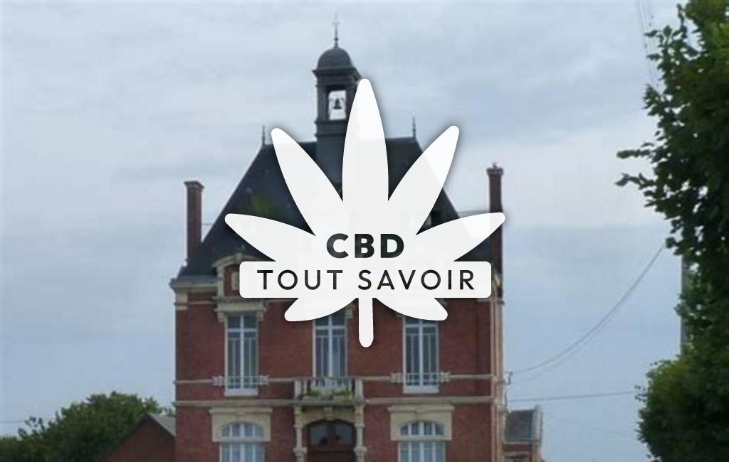 Village à Selles avec feuille Cannabis CBD