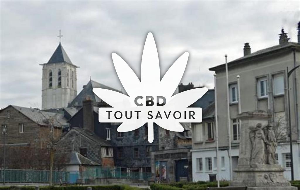 Village à Tourville-sur-Pont-Audemer avec feuille Cannabis CBD