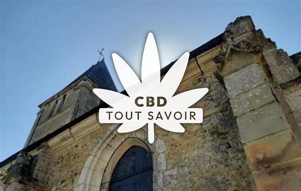 Village à Vexin-sur-Epte avec feuille Cannabis CBD