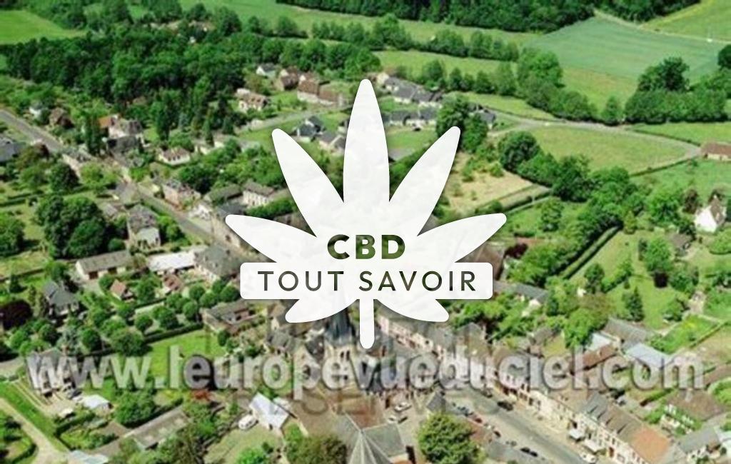 Village à Bourth avec feuille Cannabis CBD