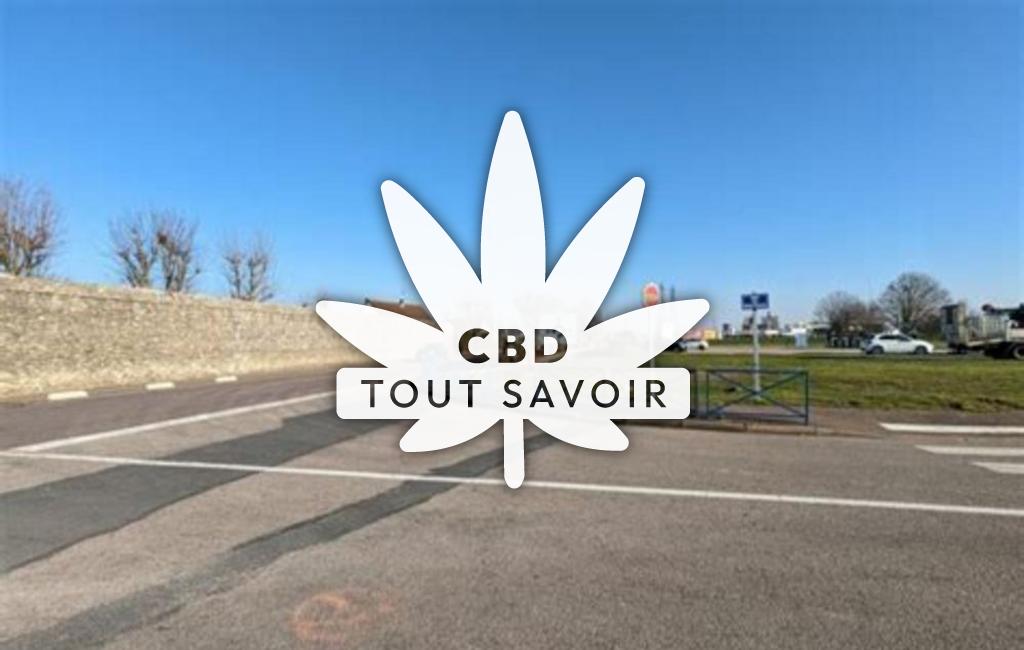 Village à Le-Val-D'Hazey avec feuille Cannabis CBD