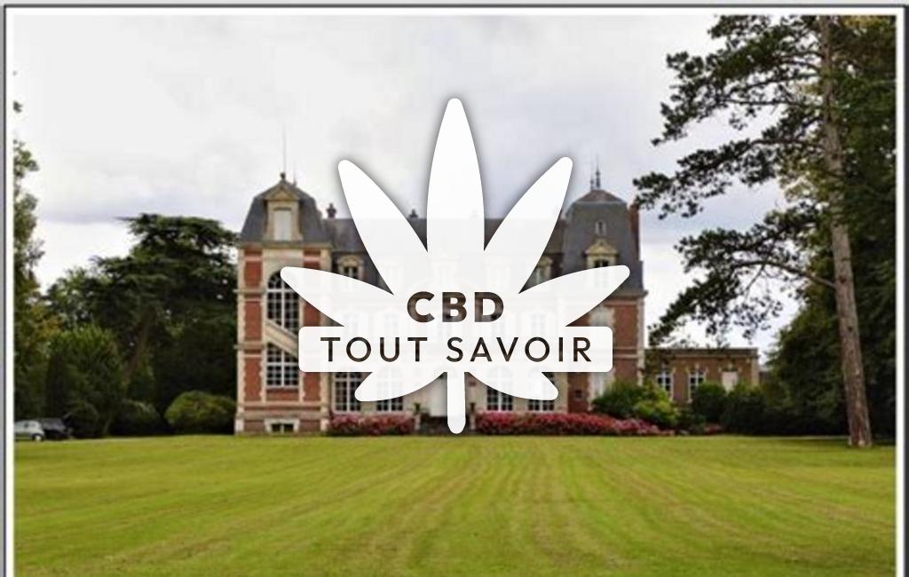 Village à Le-Thuit avec feuille Cannabis CBD