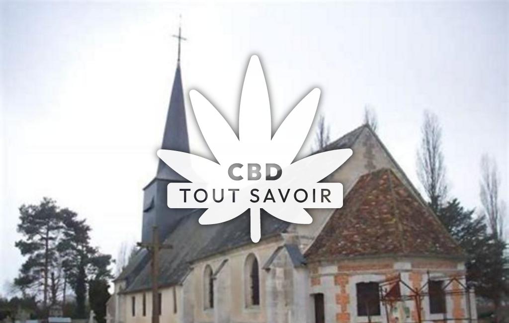 Village à Bosrobert avec feuille Cannabis CBD