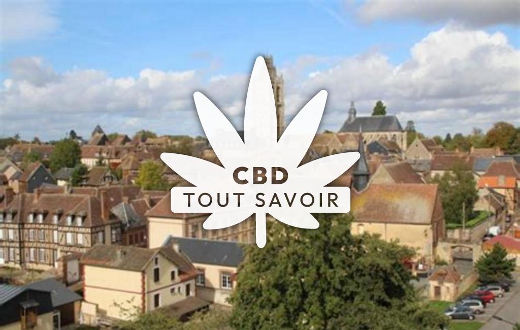 Village à Armentieres-sur-Avre avec feuille Cannabis CBD