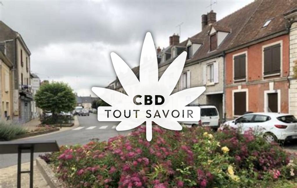 Village à Angerville-la-Campagne avec feuille Cannabis CBD