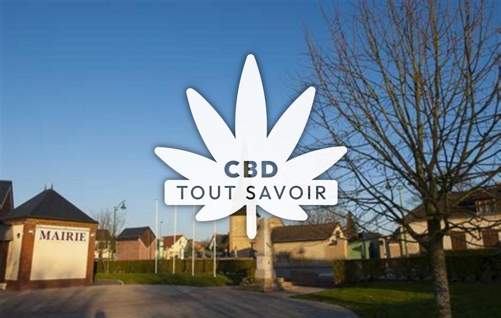 Village à Le-Boulay-Morin avec feuille Cannabis CBD