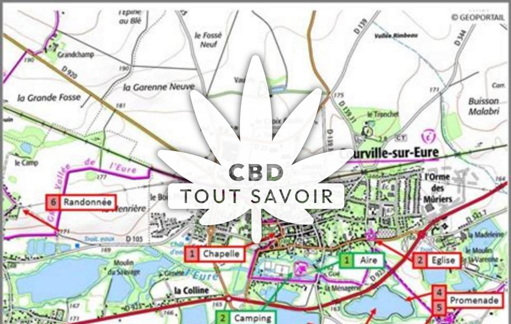 Village à Sassey avec feuille Cannabis CBD