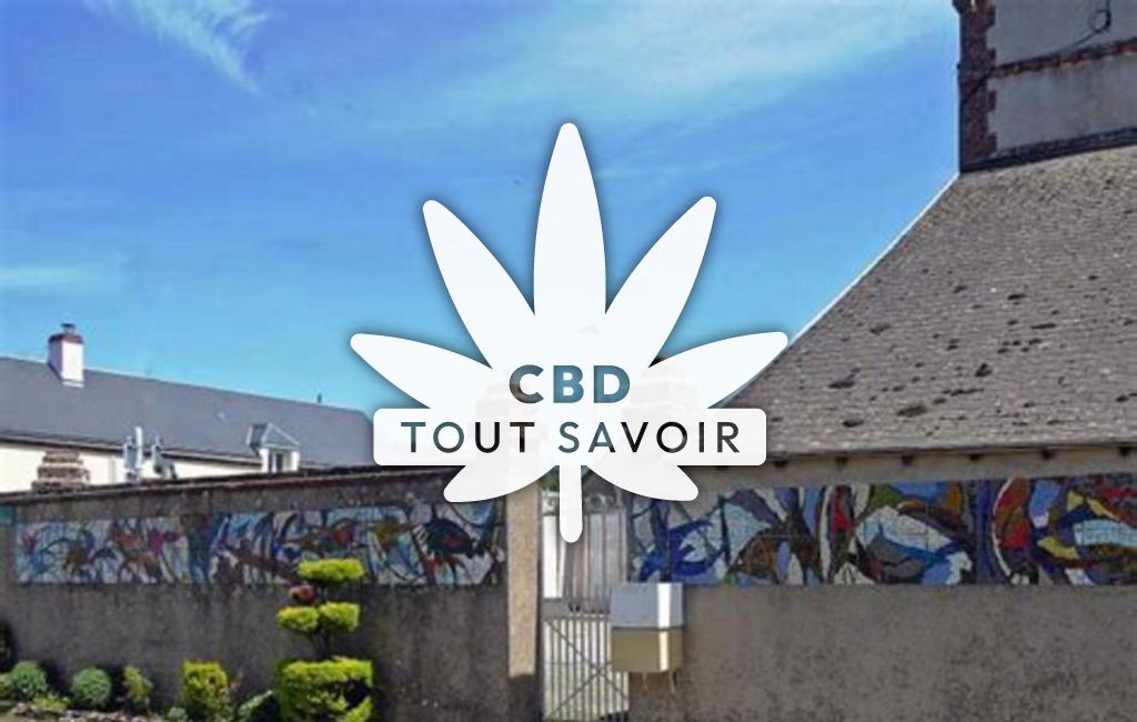 Village à Magny avec feuille Cannabis CBD