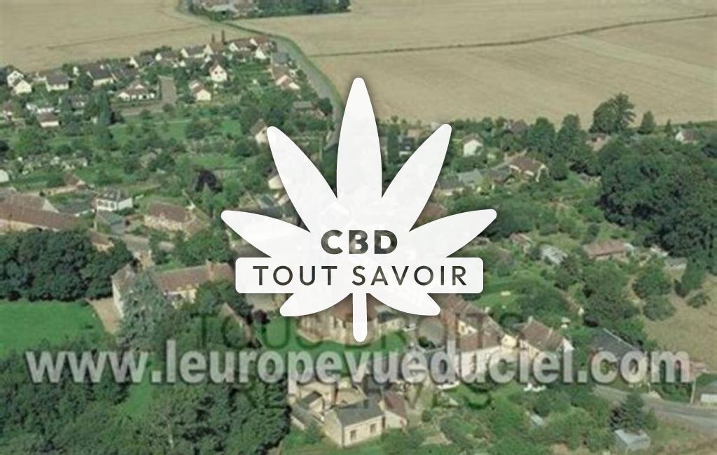 Village à Unverre avec feuille Cannabis CBD