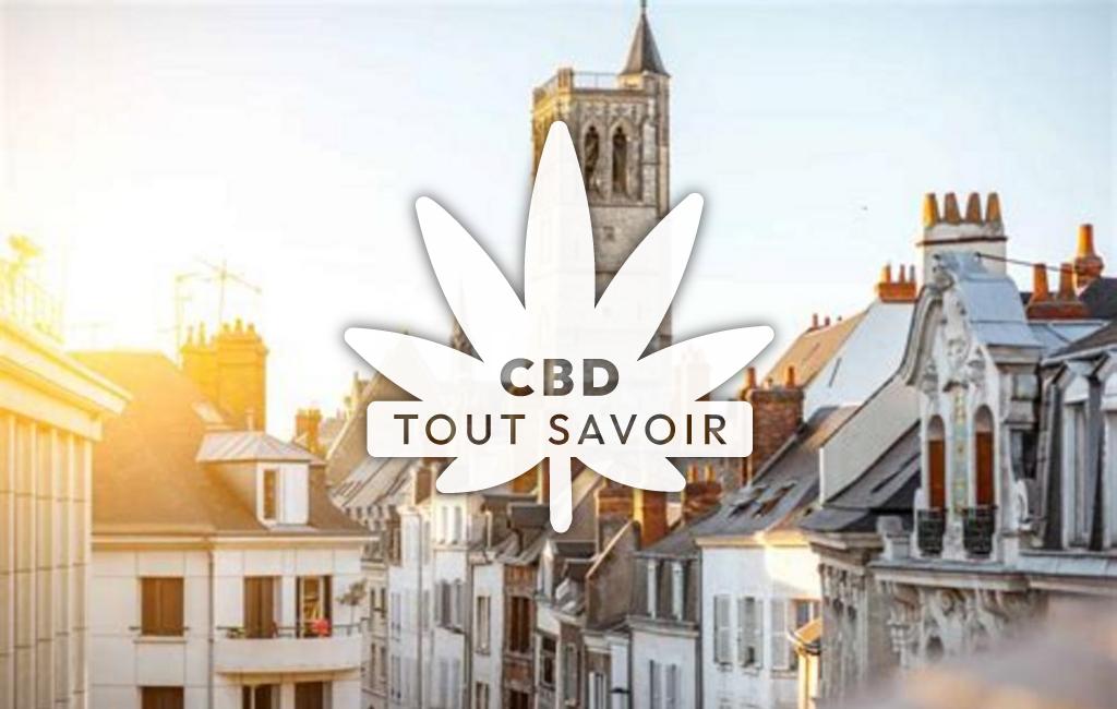 Village à Moleans avec feuille Cannabis CBD
