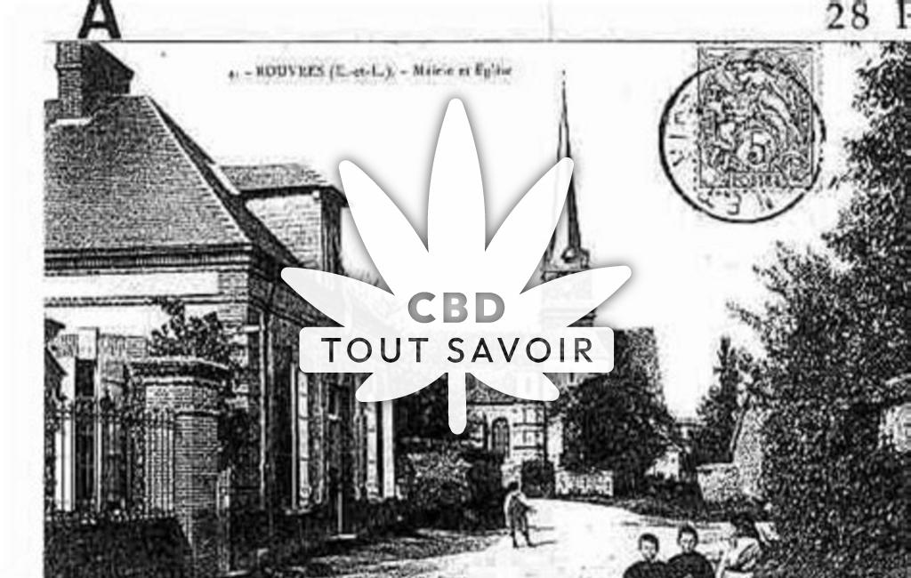 Village à Rouvres avec feuille Cannabis CBD