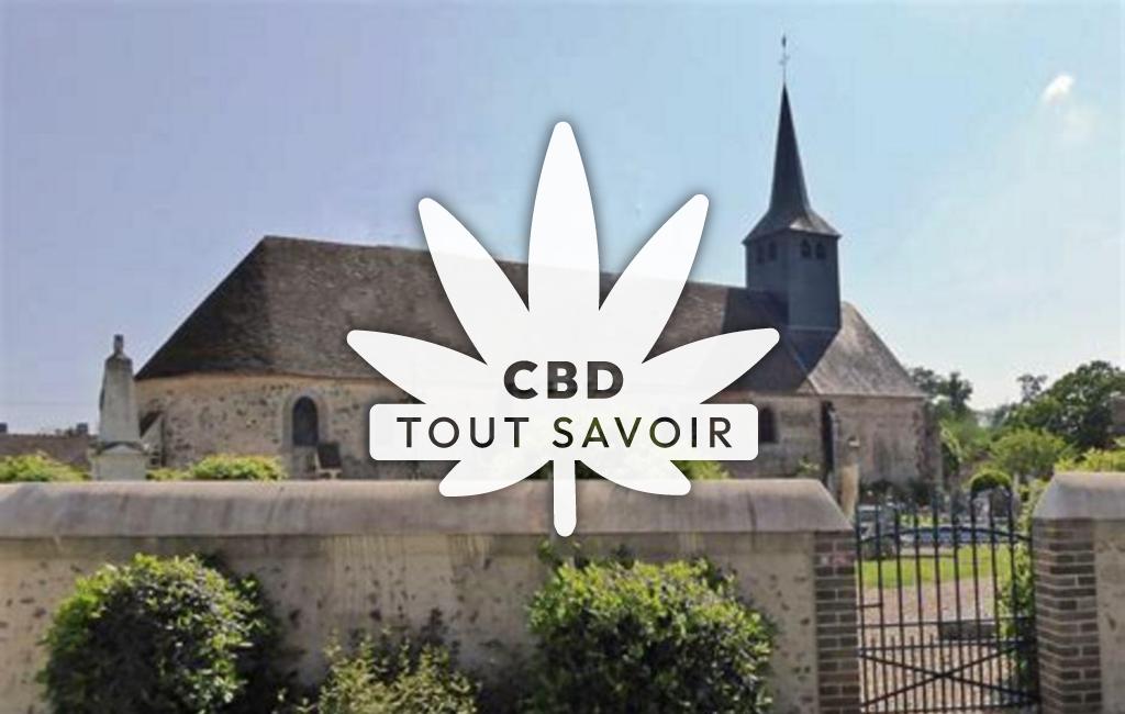 Village à Crucey-Villages avec feuille Cannabis CBD