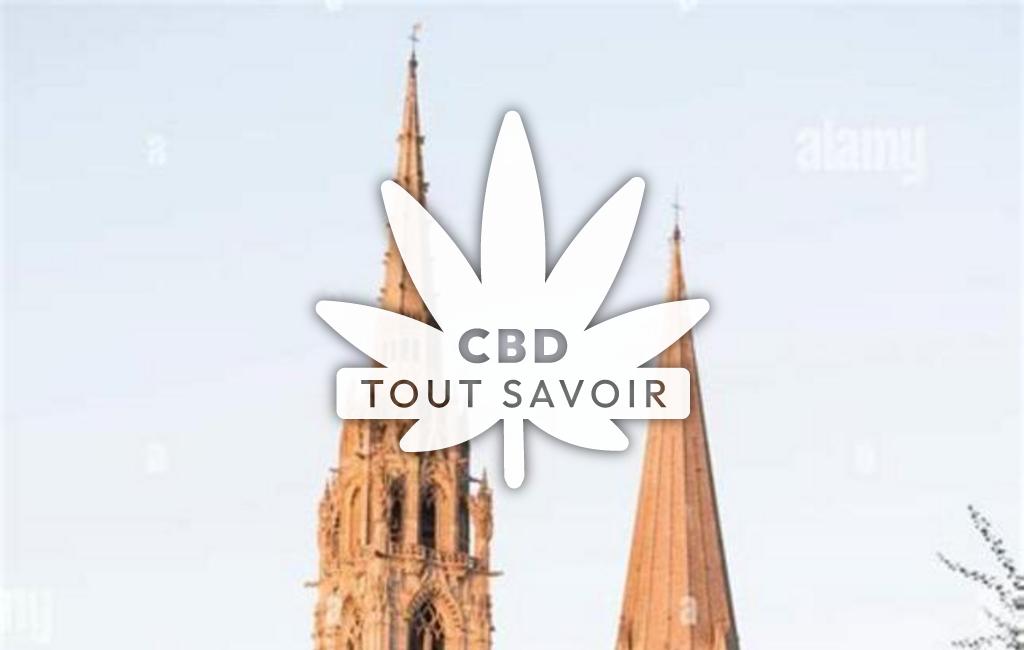 Village à Les-Chatelets avec feuille Cannabis CBD