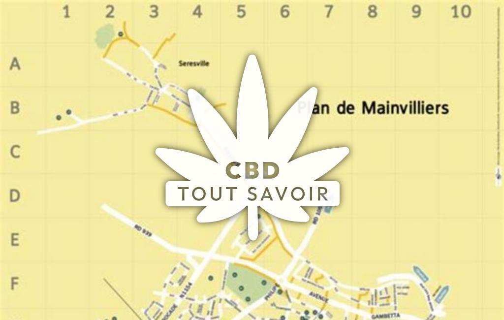 Village à Mainvilliers avec feuille Cannabis CBD