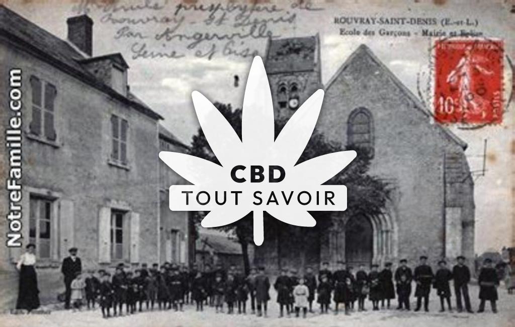 Village à Rouvray-Saint-Denis avec feuille Cannabis CBD