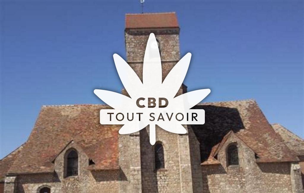 Village à Trancrainville avec feuille Cannabis CBD