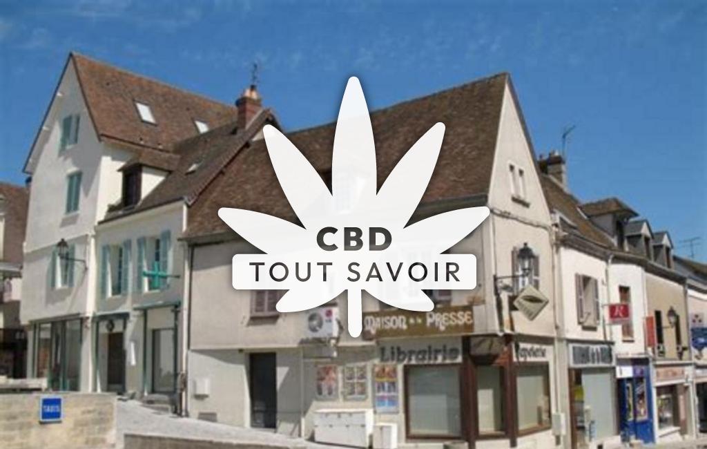 Village à Gallardon avec feuille Cannabis CBD