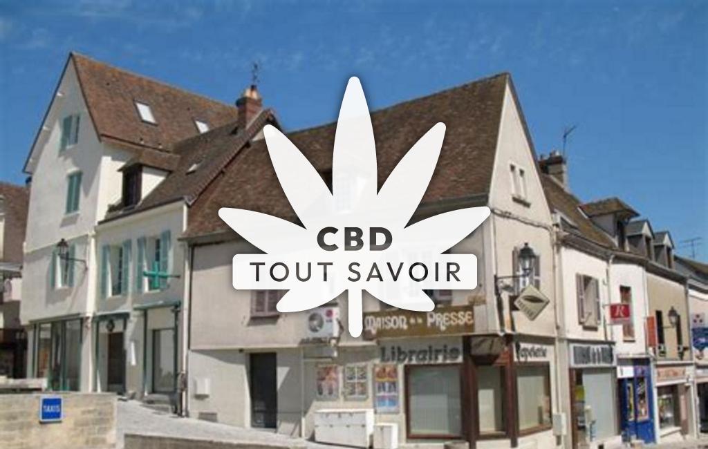 Village à Ymeray avec feuille Cannabis CBD