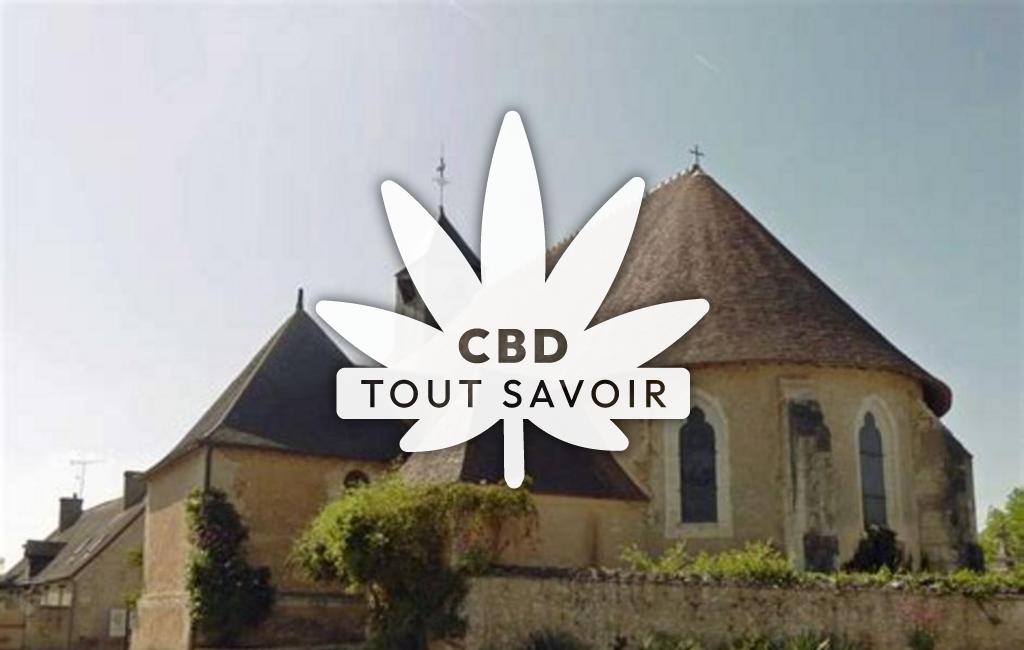 Village à Bethonvilliers avec feuille Cannabis CBD