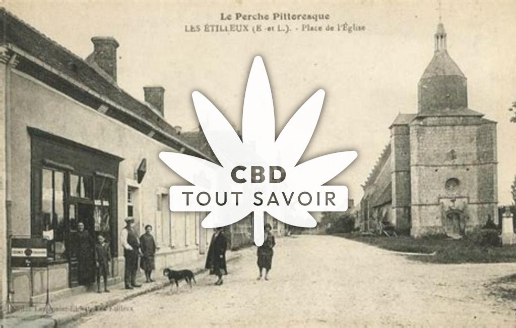 Village à Les-Etilleux avec feuille Cannabis CBD