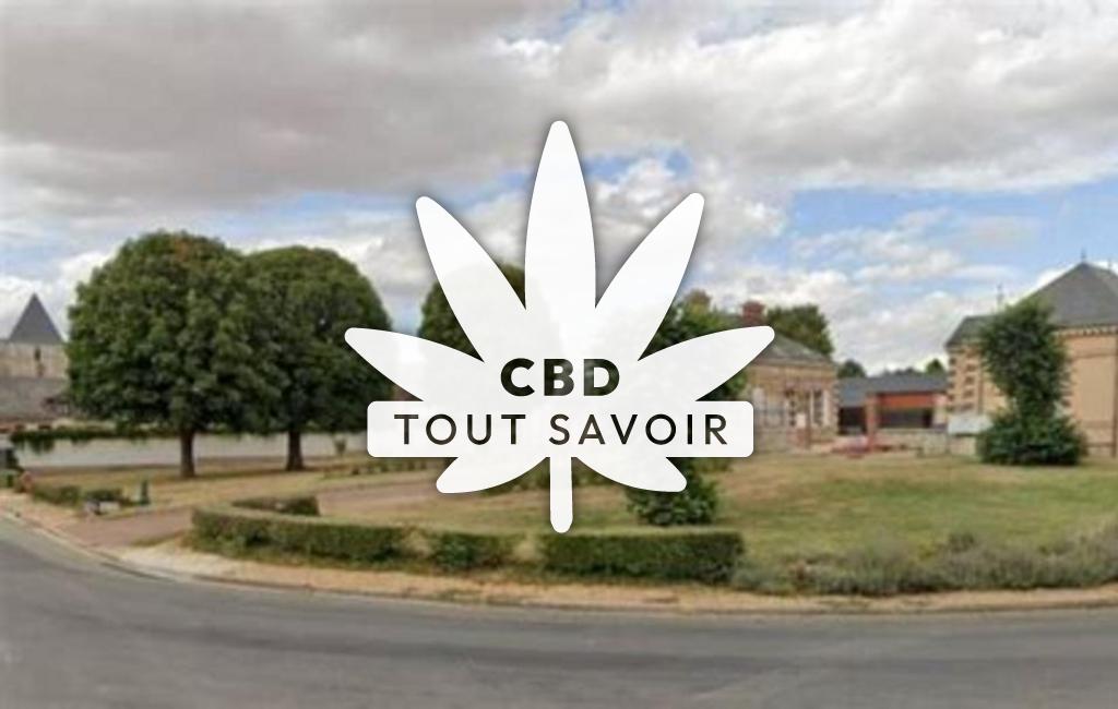 Village à Luplante avec feuille Cannabis CBD