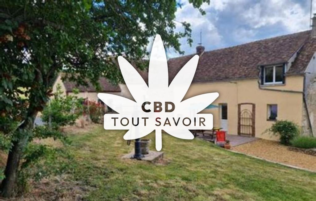 Village à Arcisses avec feuille Cannabis CBD