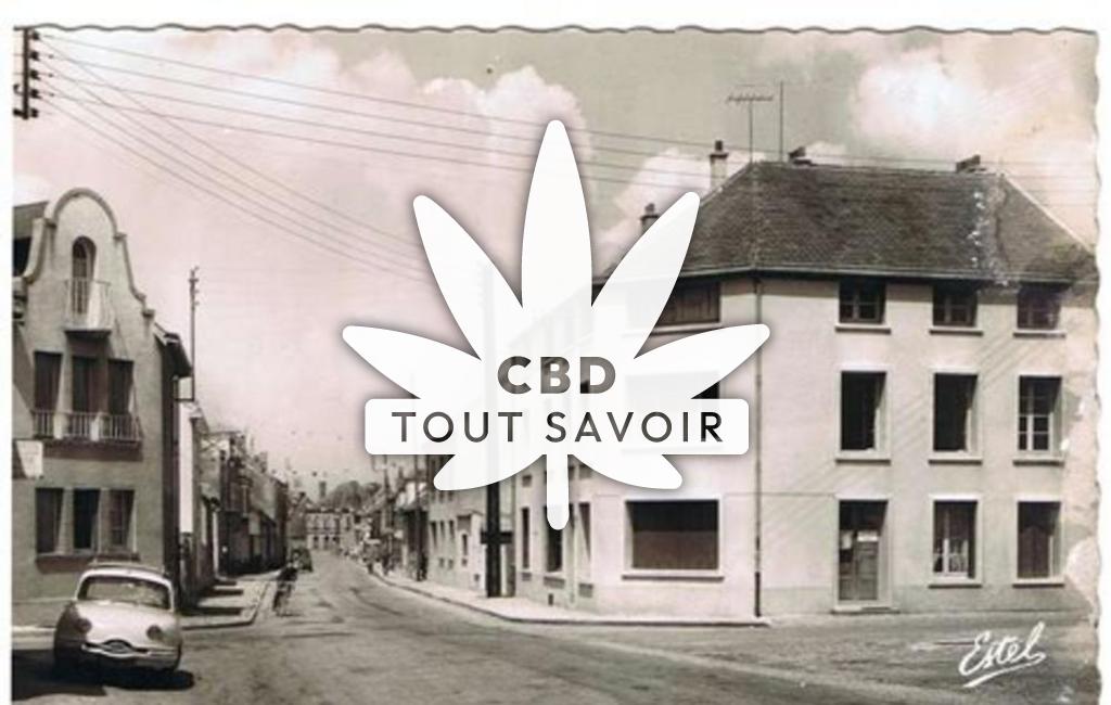 Village à Bu avec feuille Cannabis CBD