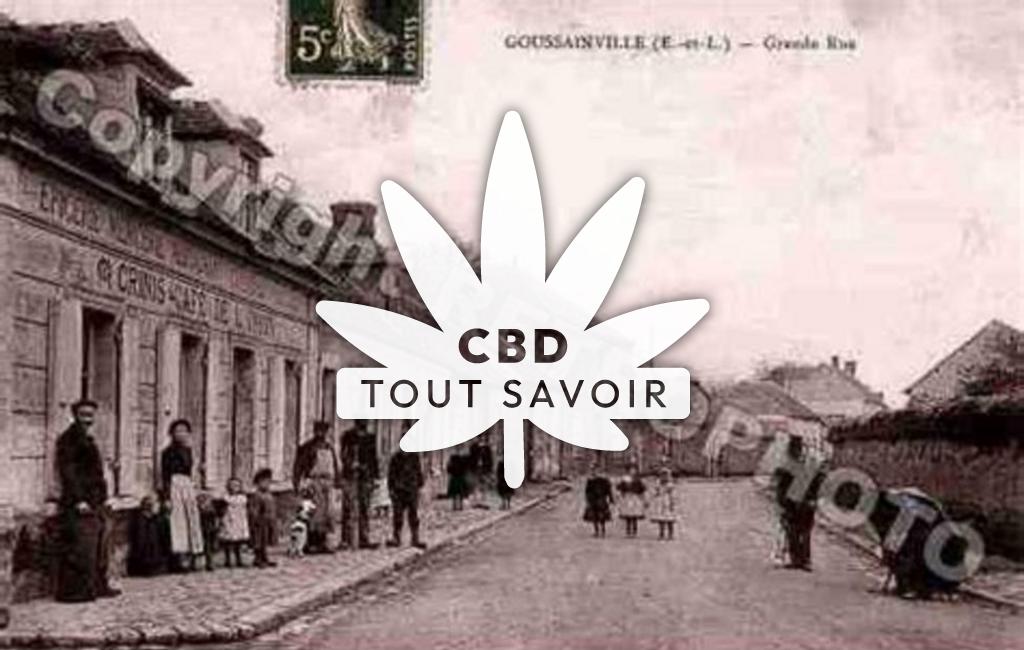 Village à Goussainville avec feuille Cannabis CBD