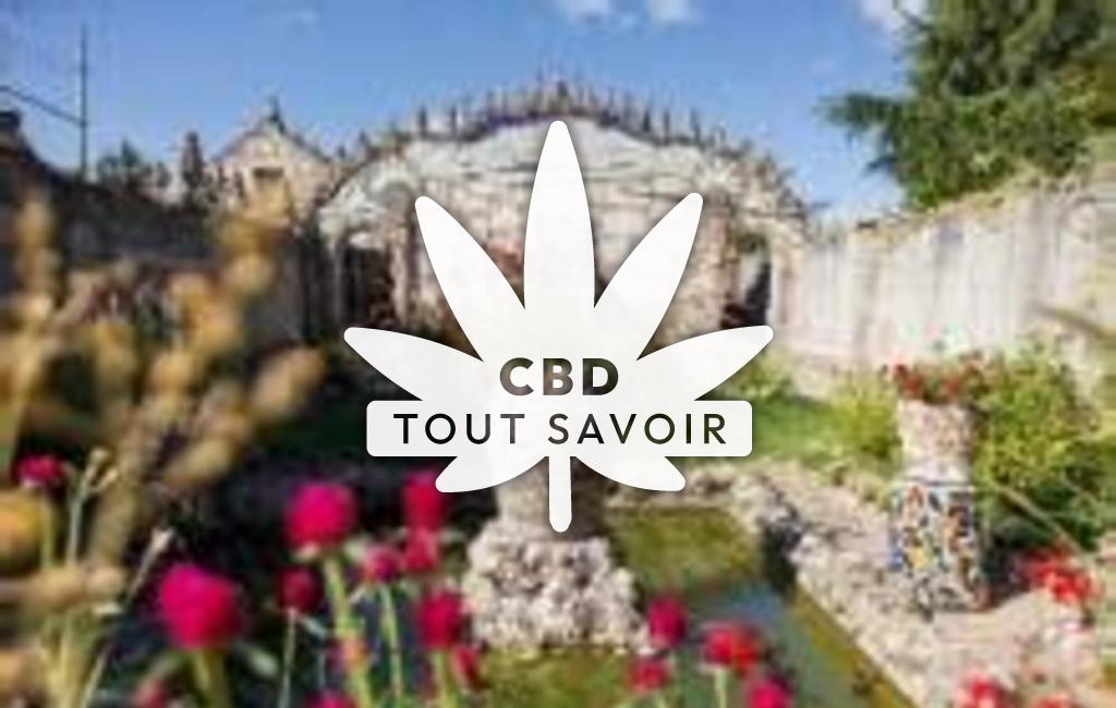 Village à Nogent-le-Phaye avec feuille Cannabis CBD
