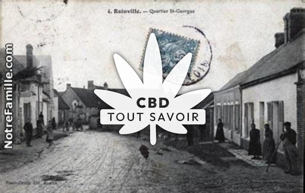 Village à Roinville avec feuille Cannabis CBD