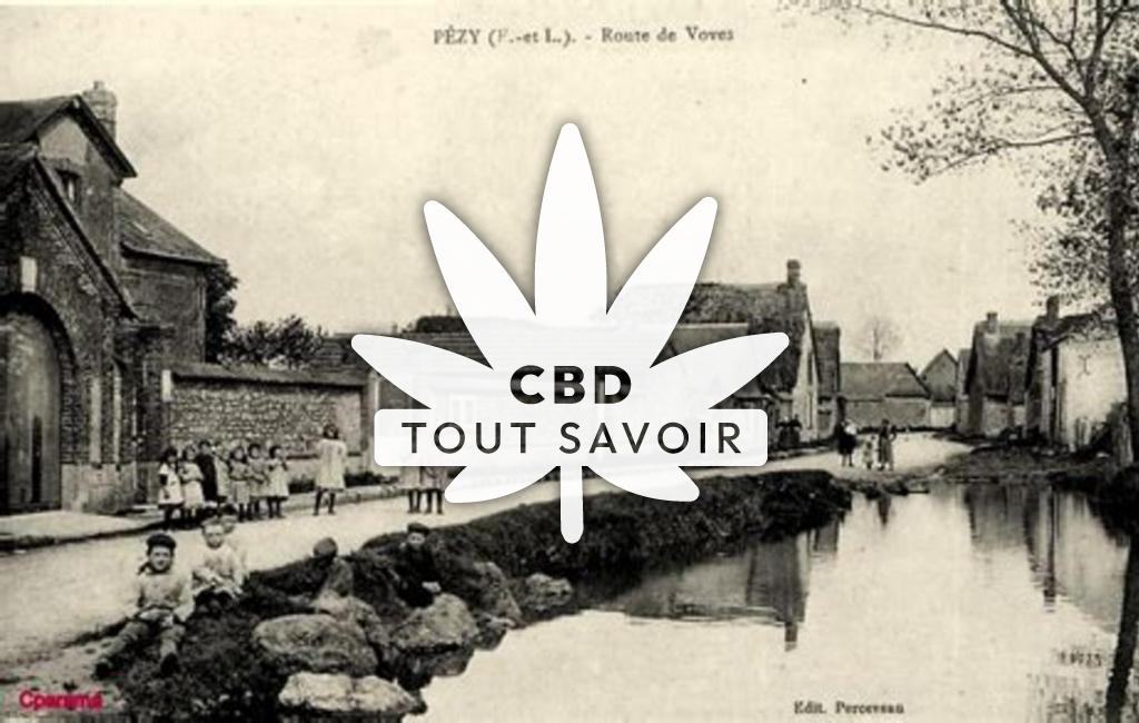 Village à Saumeray avec feuille Cannabis CBD