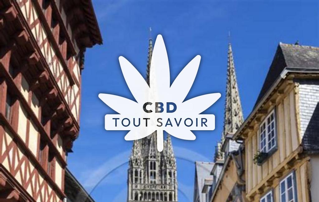 Village à Quimper avec feuille Cannabis CBD
