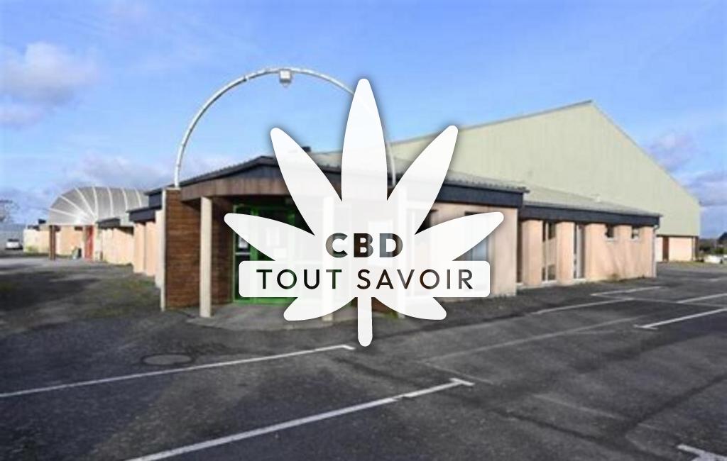 Village à Melgven avec feuille Cannabis CBD