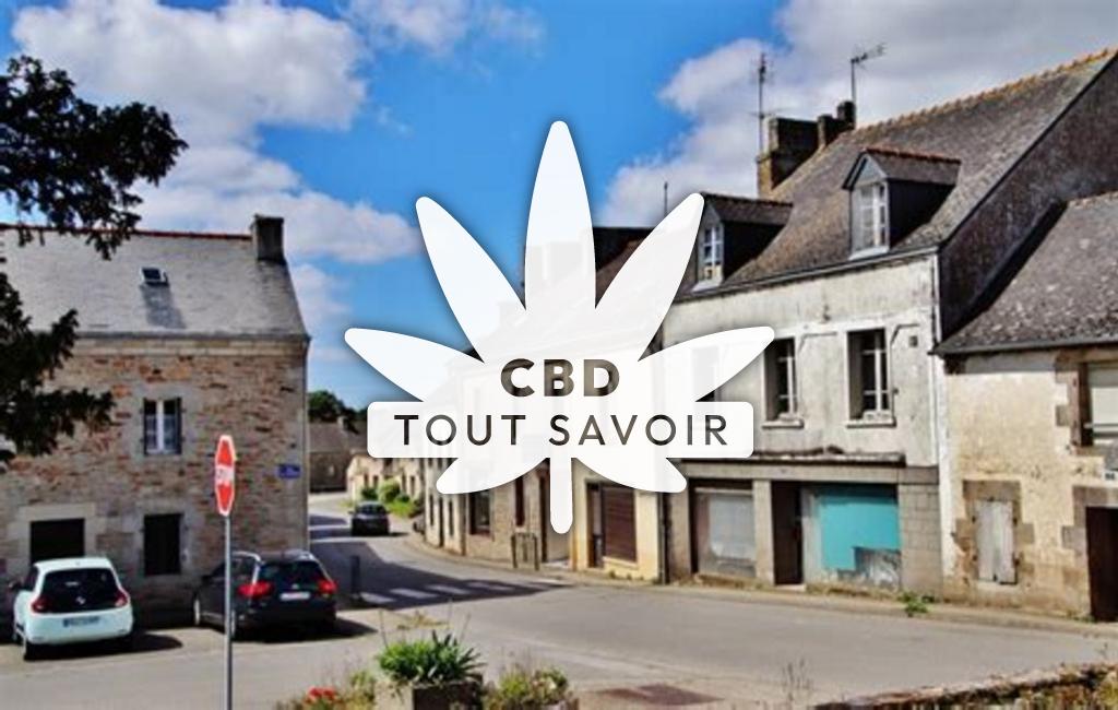 Village à Tourch avec feuille Cannabis CBD