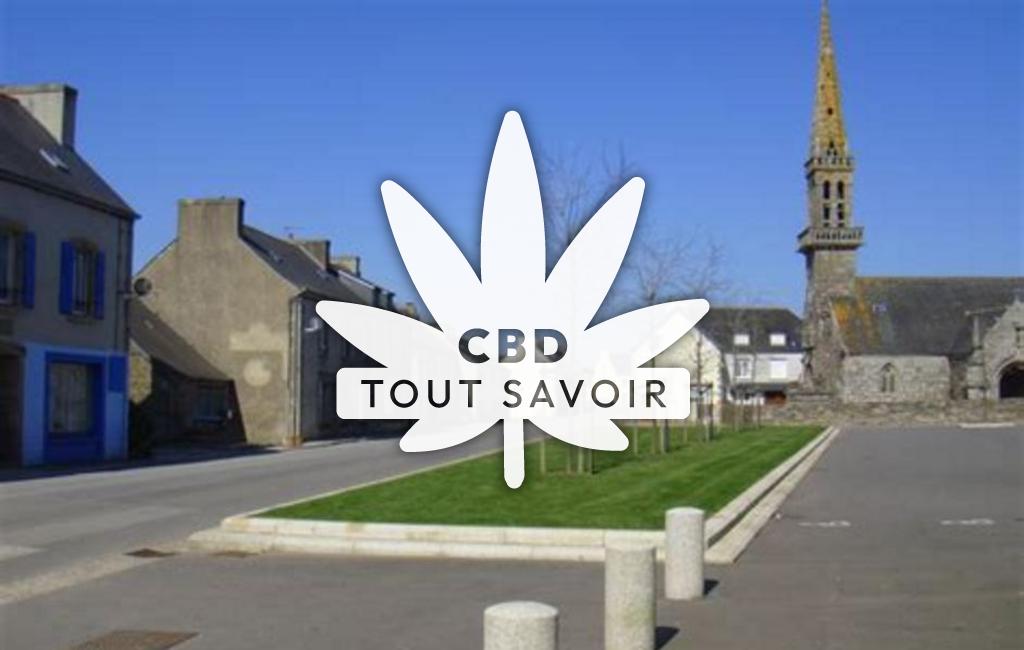 Village à Cast avec feuille Cannabis CBD
