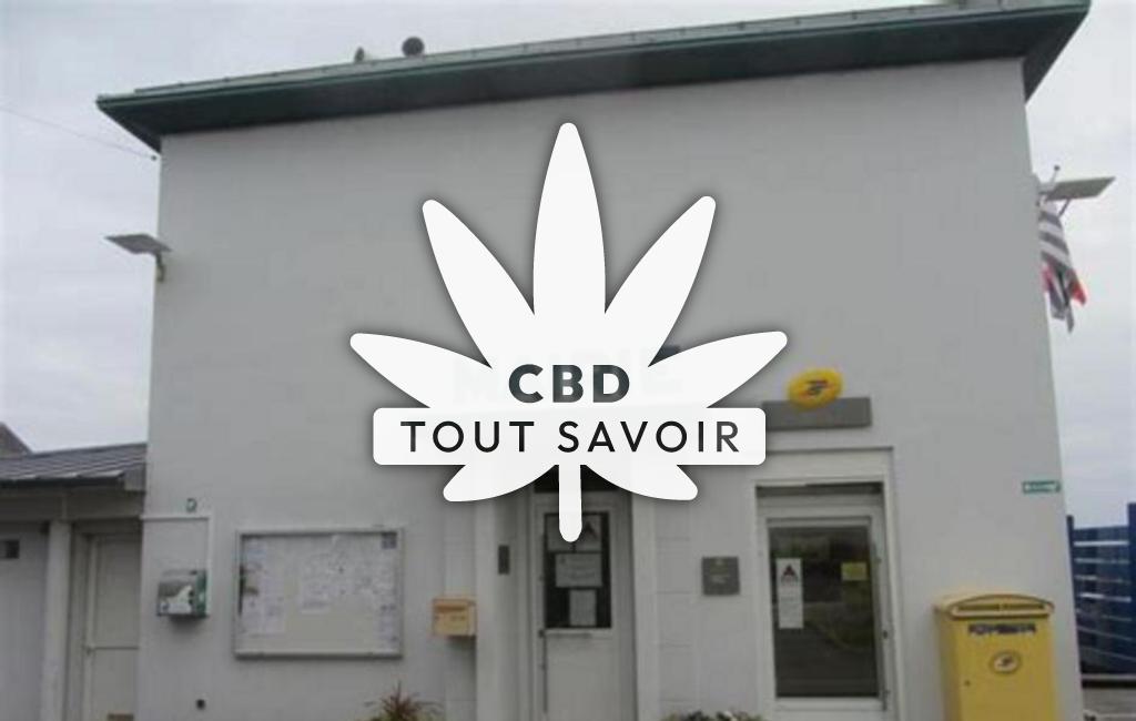 Village à Lanveoc avec feuille Cannabis CBD