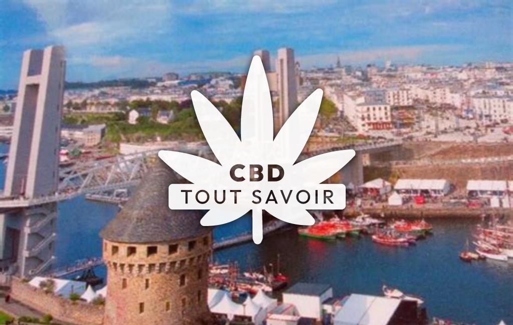 Village à Brest avec feuille Cannabis CBD