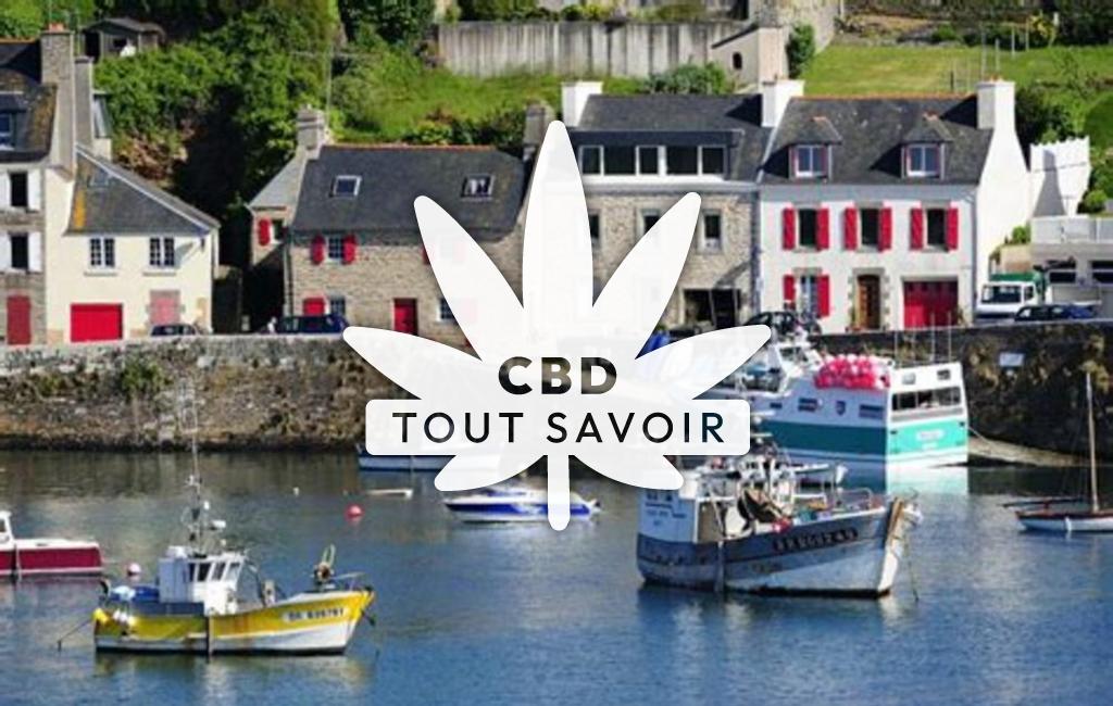 Village à Le-Conquet avec feuille Cannabis CBD