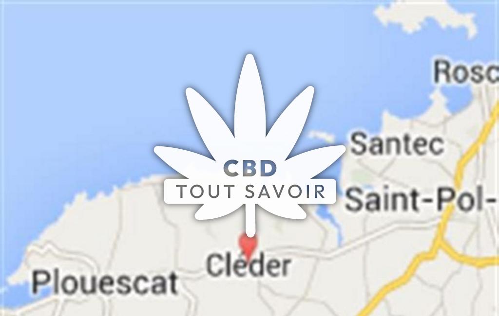 Village à Cleder avec feuille Cannabis CBD