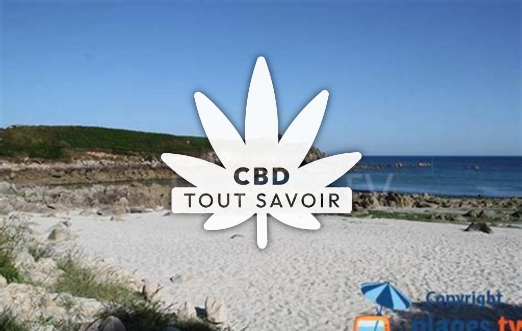 Village à Sibiril avec feuille Cannabis CBD