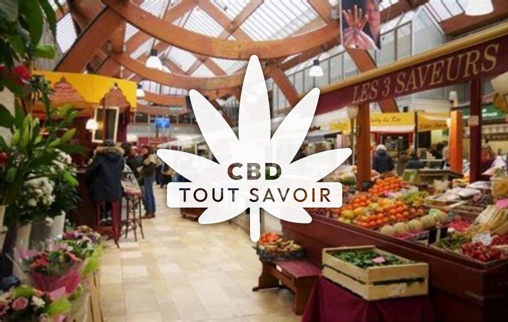 Village à Lanrivoare avec feuille Cannabis CBD