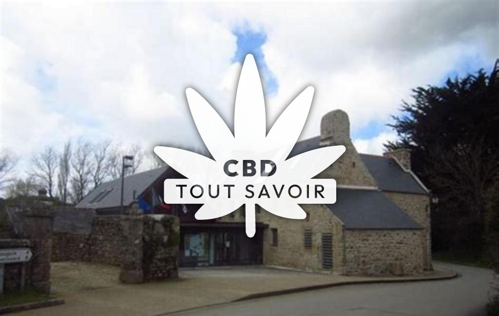 Village à Treouergat avec feuille Cannabis CBD
