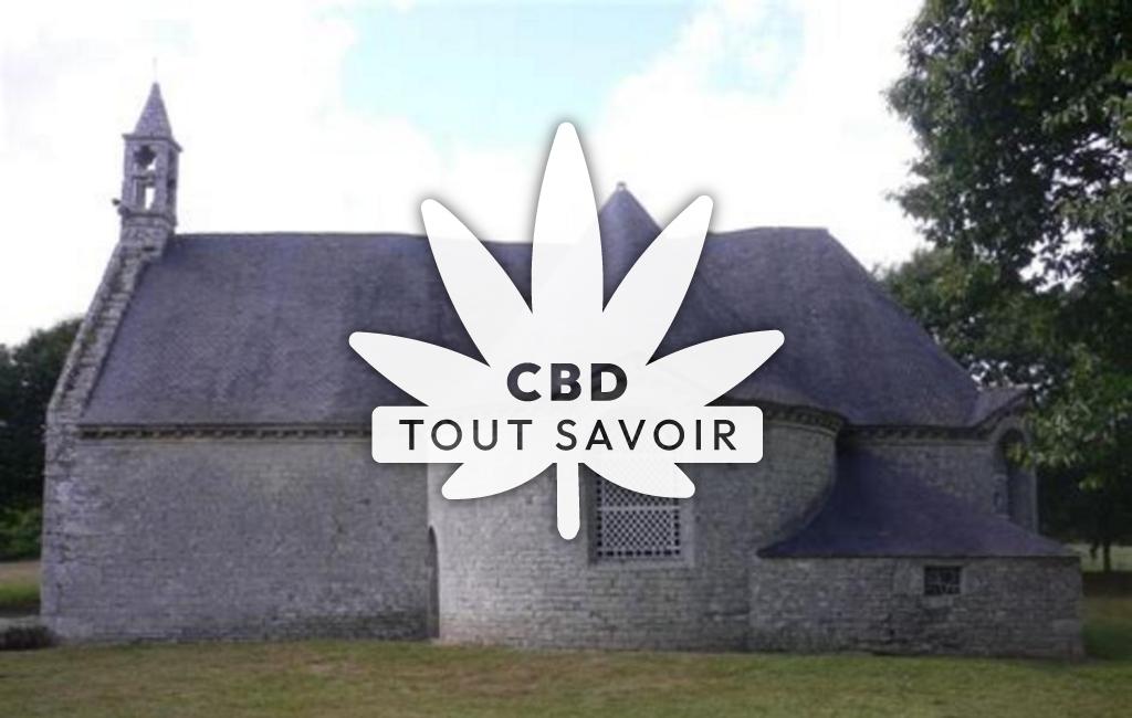 Village à Bannalec avec feuille Cannabis CBD