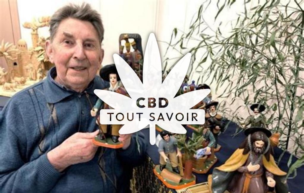 Village à Guiclan avec feuille Cannabis CBD