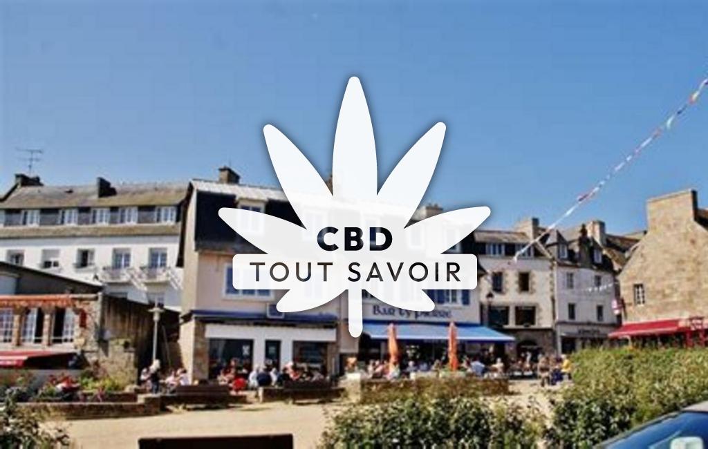 Village à Plouenan avec feuille Cannabis CBD