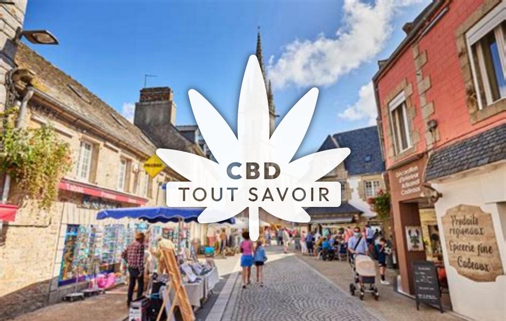 Village à Plouescat avec feuille Cannabis CBD