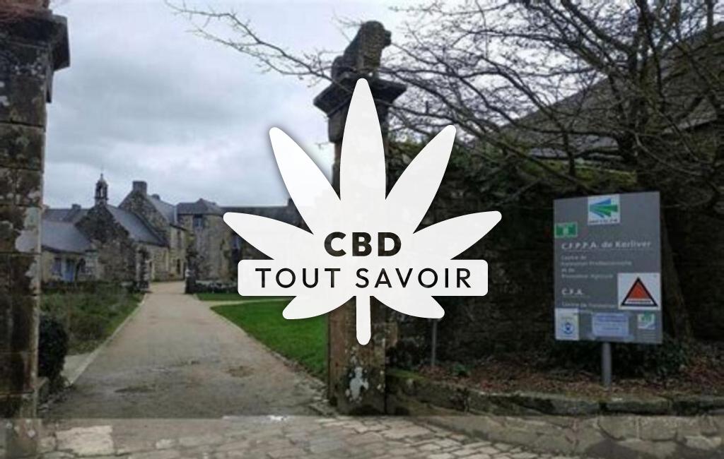Village à Irvillac avec feuille Cannabis CBD